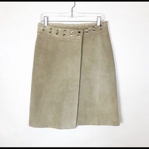 Frye Suede Wrap Skirt
